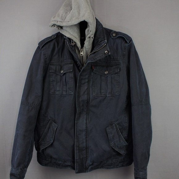 black levi hoodie mens